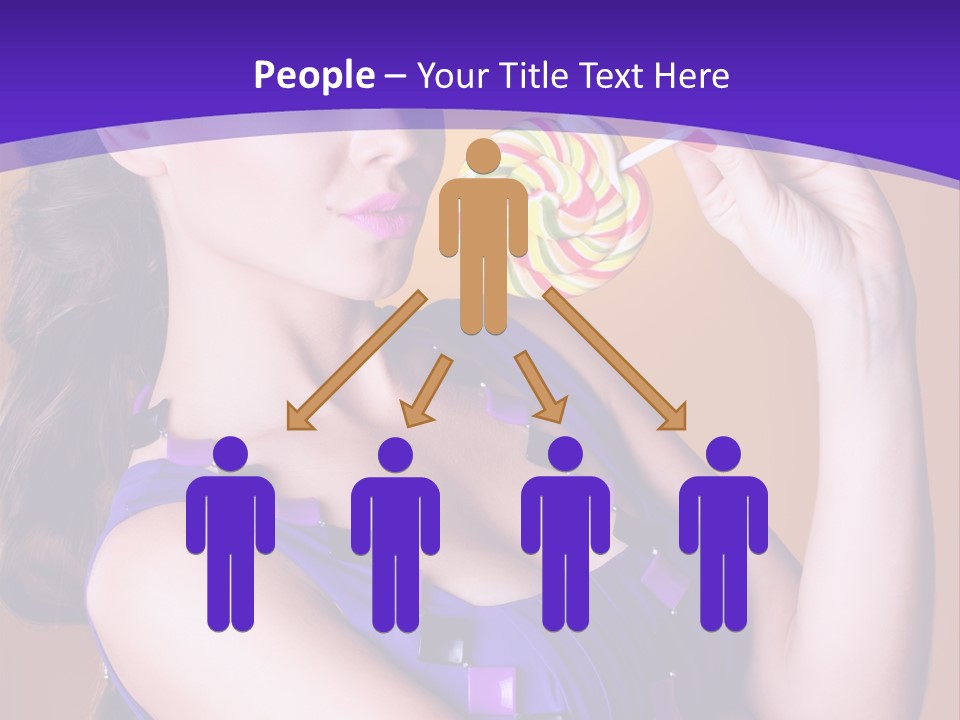 Sexy Heart Person PowerPoint Template