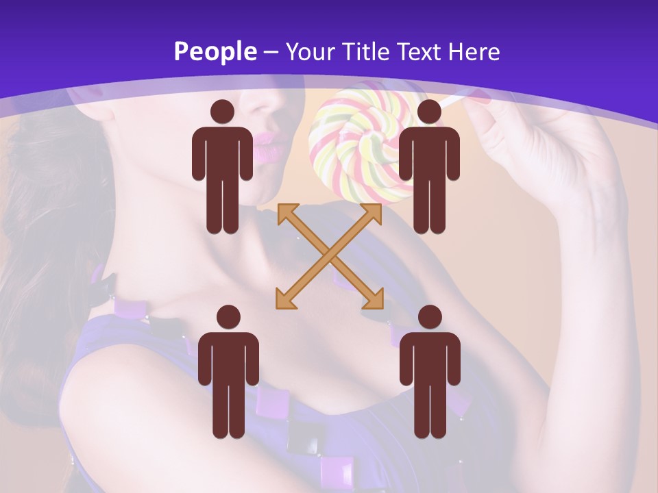 Sexy Heart Person PowerPoint Template