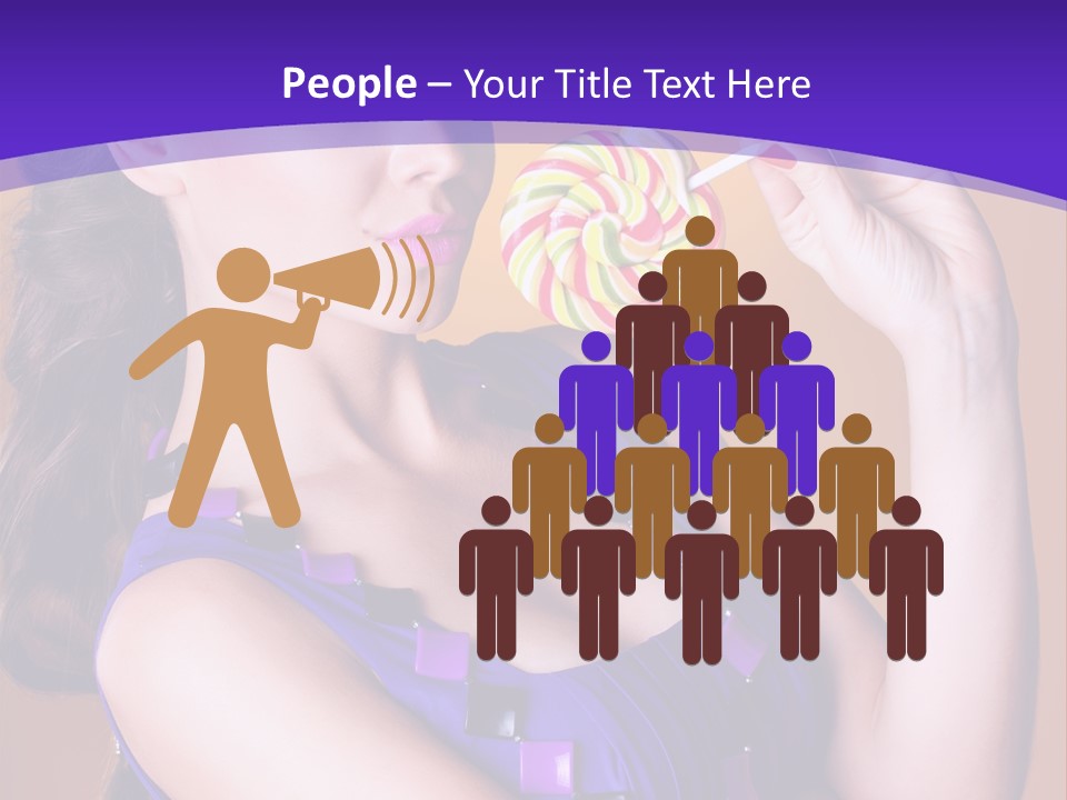 Sexy Heart Person PowerPoint Template