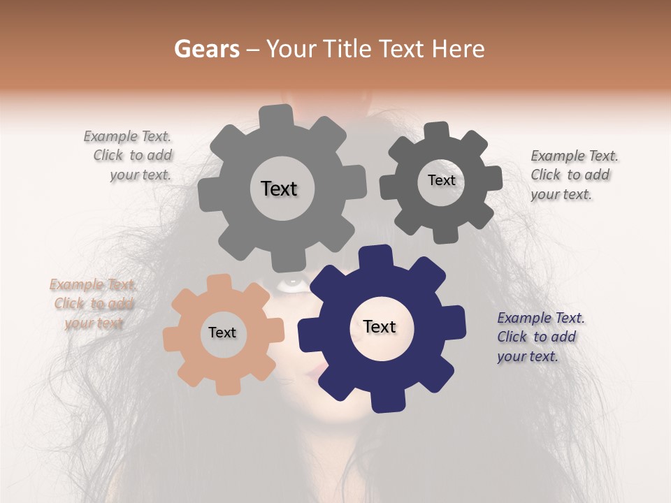 Eyes Shaggy Beautiful PowerPoint Template