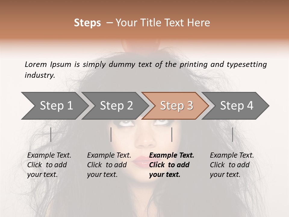 Eyes Shaggy Beautiful PowerPoint Template