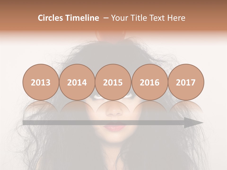 Eyes Shaggy Beautiful PowerPoint Template
