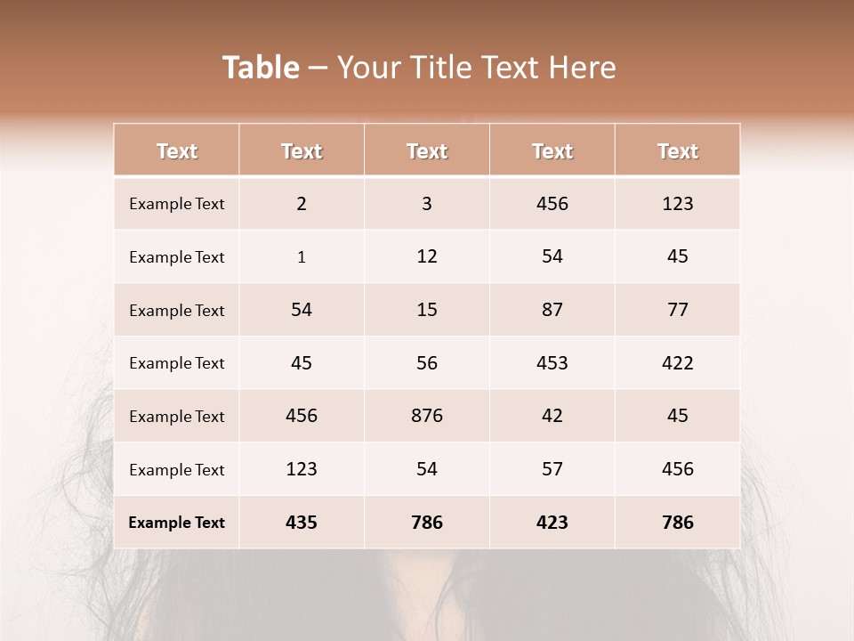 Eyes Shaggy Beautiful PowerPoint Template