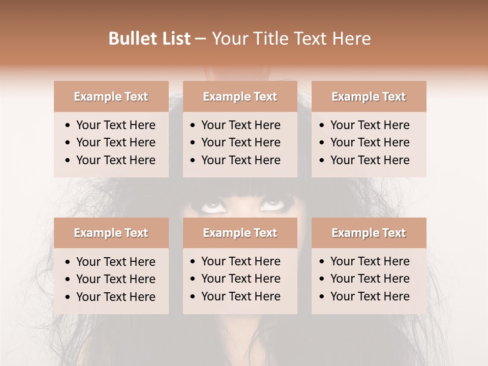 Eyes Shaggy Beautiful PowerPoint Template