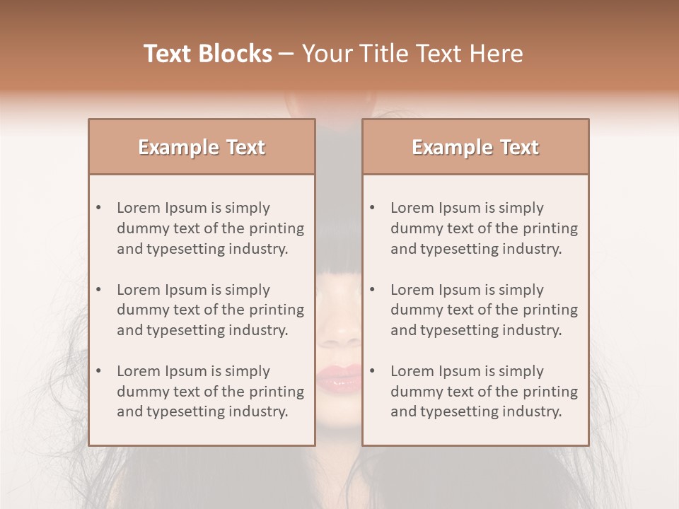 Eyes Shaggy Beautiful PowerPoint Template