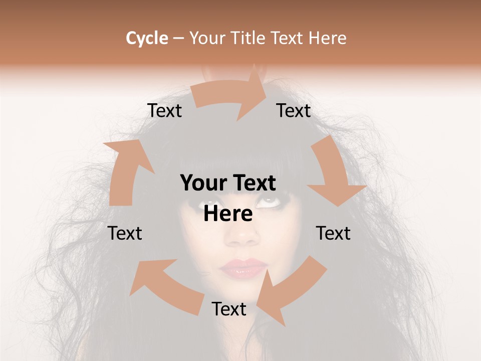 Eyes Shaggy Beautiful PowerPoint Template