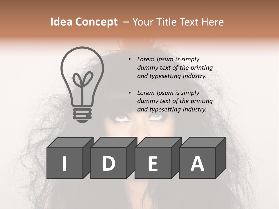 Eyes Shaggy Beautiful PowerPoint Template