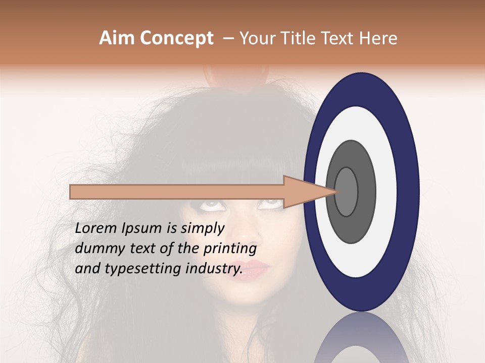 Eyes Shaggy Beautiful PowerPoint Template