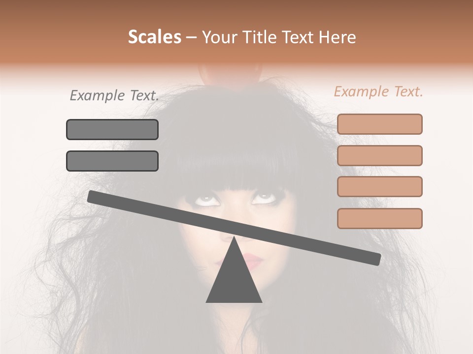 Eyes Shaggy Beautiful PowerPoint Template