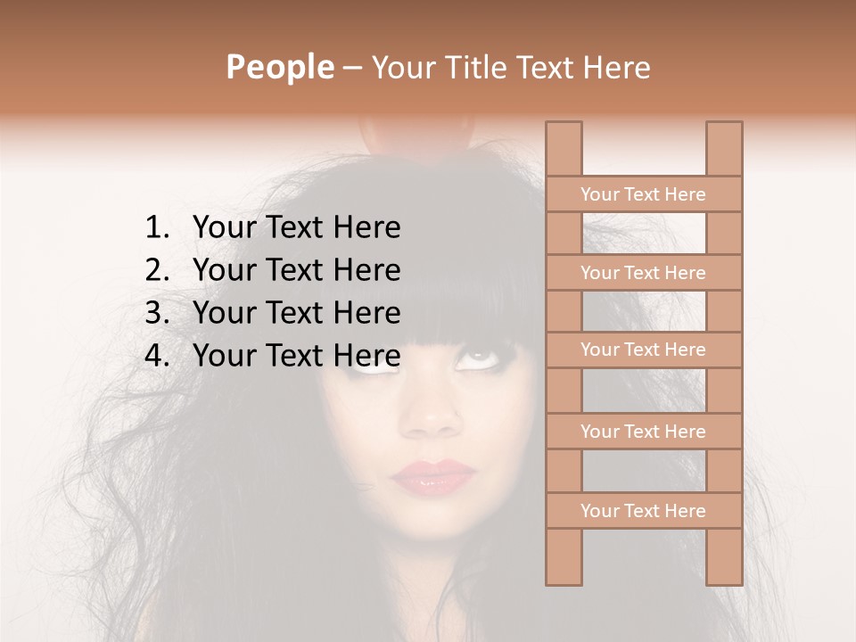Eyes Shaggy Beautiful PowerPoint Template