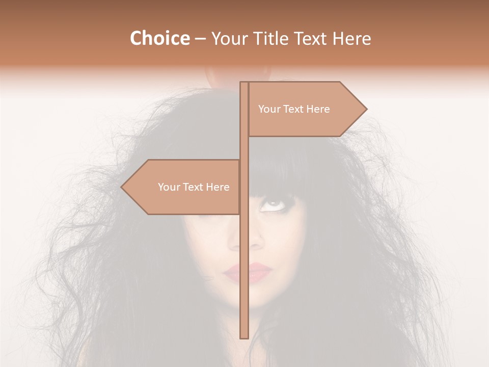 Eyes Shaggy Beautiful PowerPoint Template