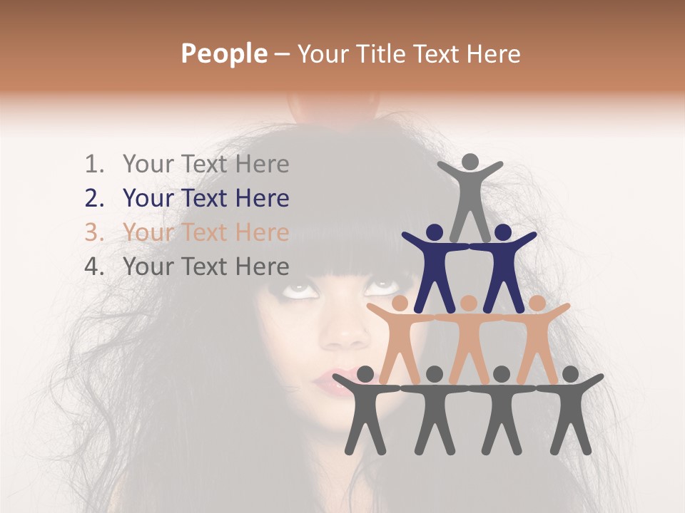 Eyes Shaggy Beautiful PowerPoint Template