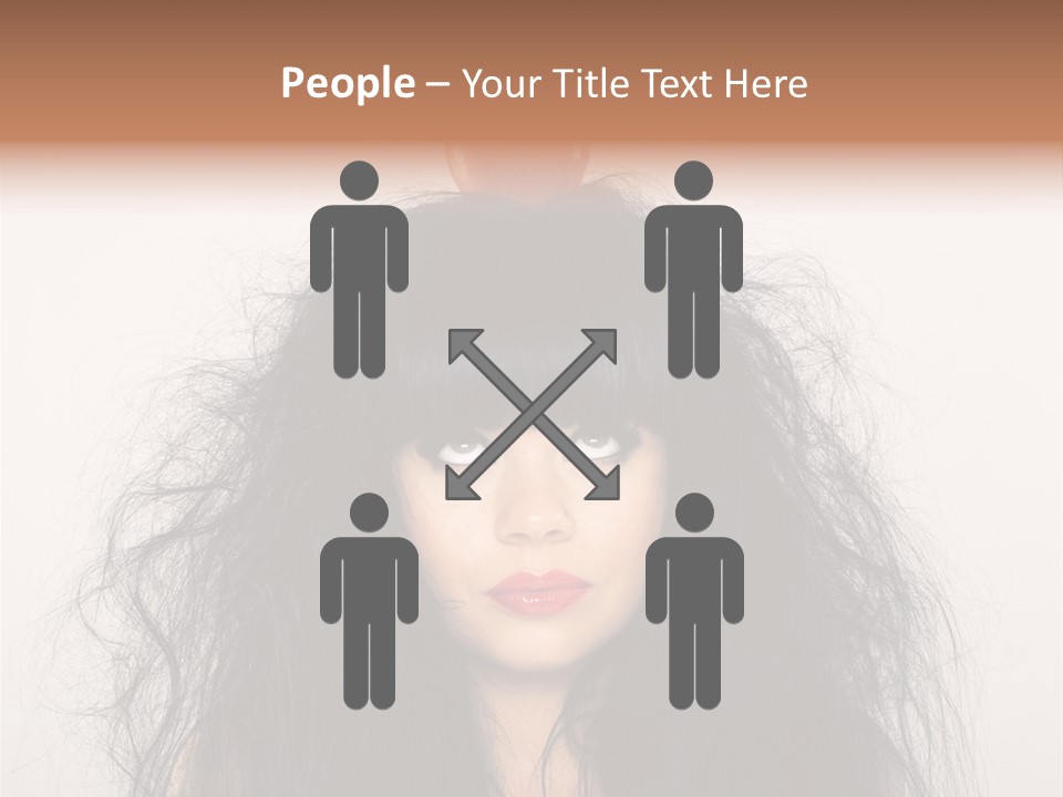 Eyes Shaggy Beautiful PowerPoint Template