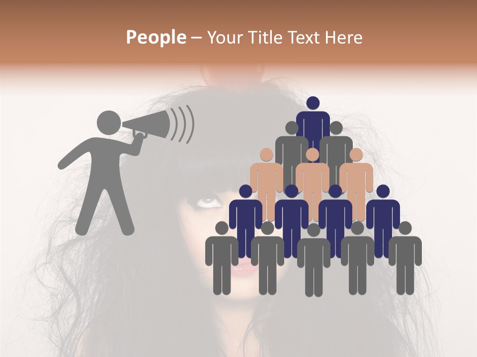Eyes Shaggy Beautiful PowerPoint Template