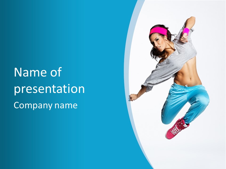 Balance Agility Stretching PowerPoint Template