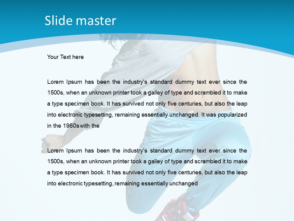 Balance Agility Stretching PowerPoint Template