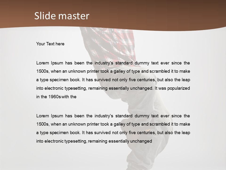 Elegance Performer Posing PowerPoint Template