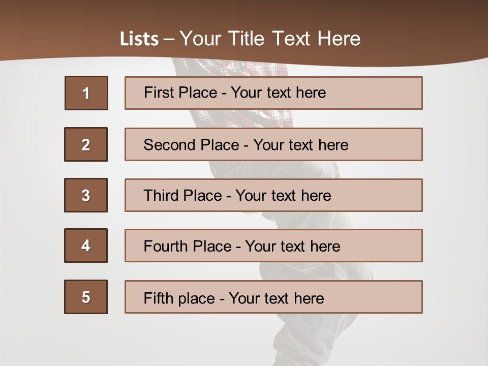 Elegance Performer Posing PowerPoint Template