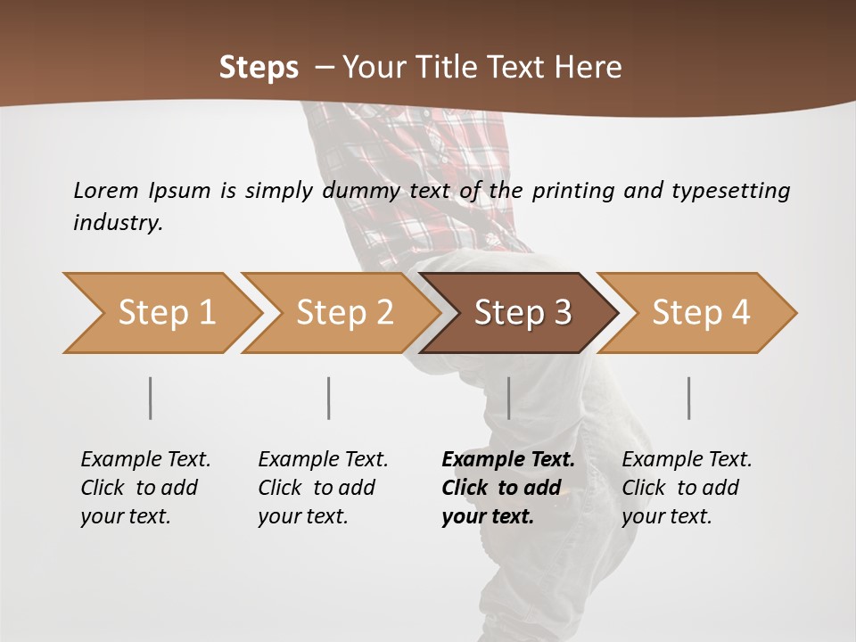 Elegance Performer Posing PowerPoint Template