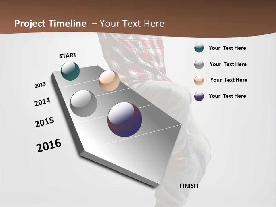 Elegance Performer Posing PowerPoint Template