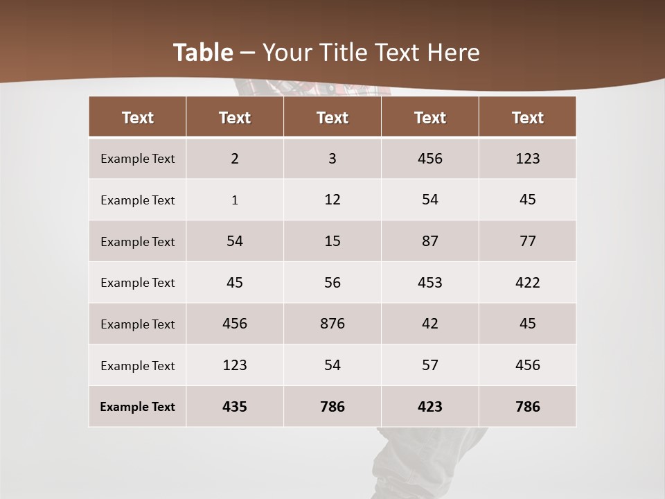 Elegance Performer Posing PowerPoint Template