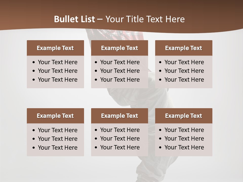 Elegance Performer Posing PowerPoint Template
