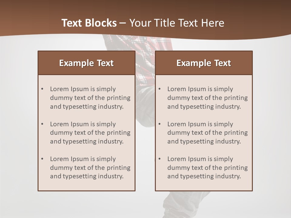 Elegance Performer Posing PowerPoint Template