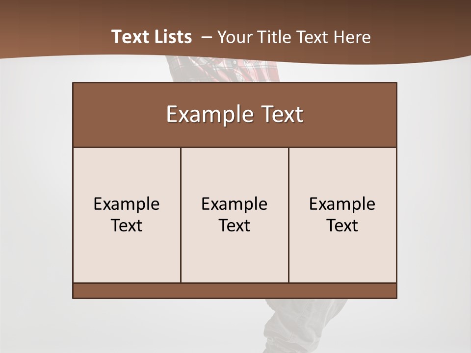 Elegance Performer Posing PowerPoint Template