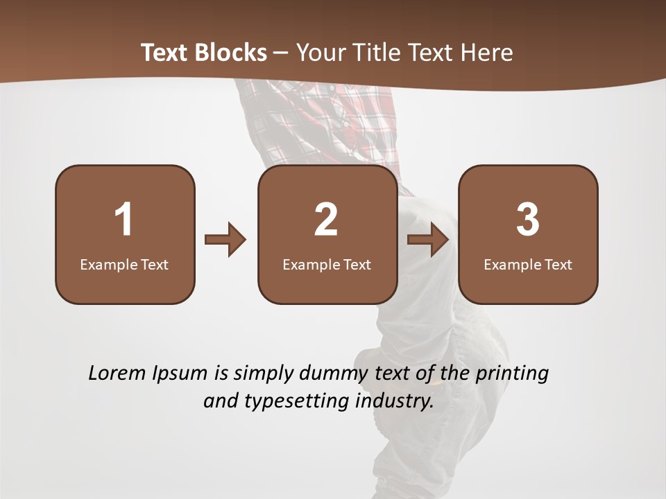 Elegance Performer Posing PowerPoint Template