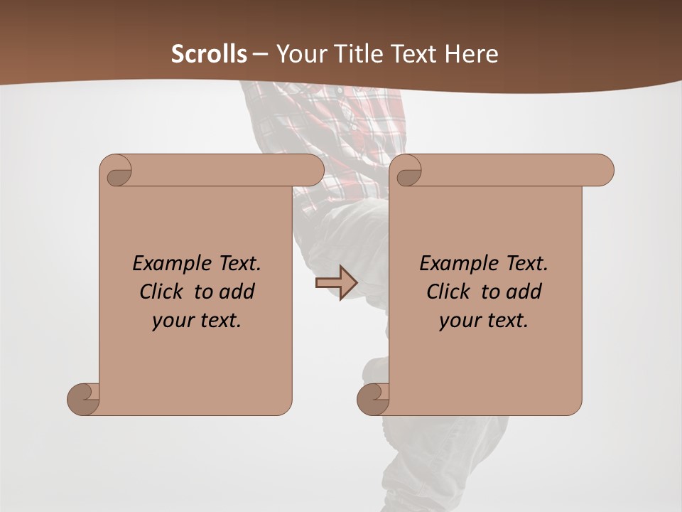 Elegance Performer Posing PowerPoint Template