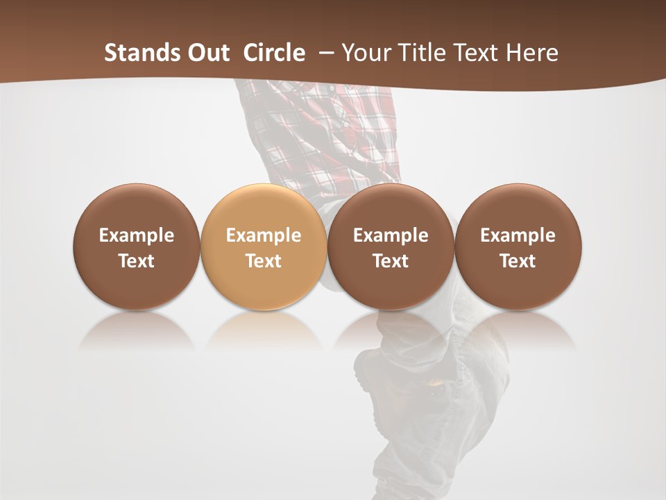 Elegance Performer Posing PowerPoint Template