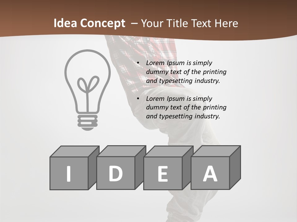 Elegance Performer Posing PowerPoint Template