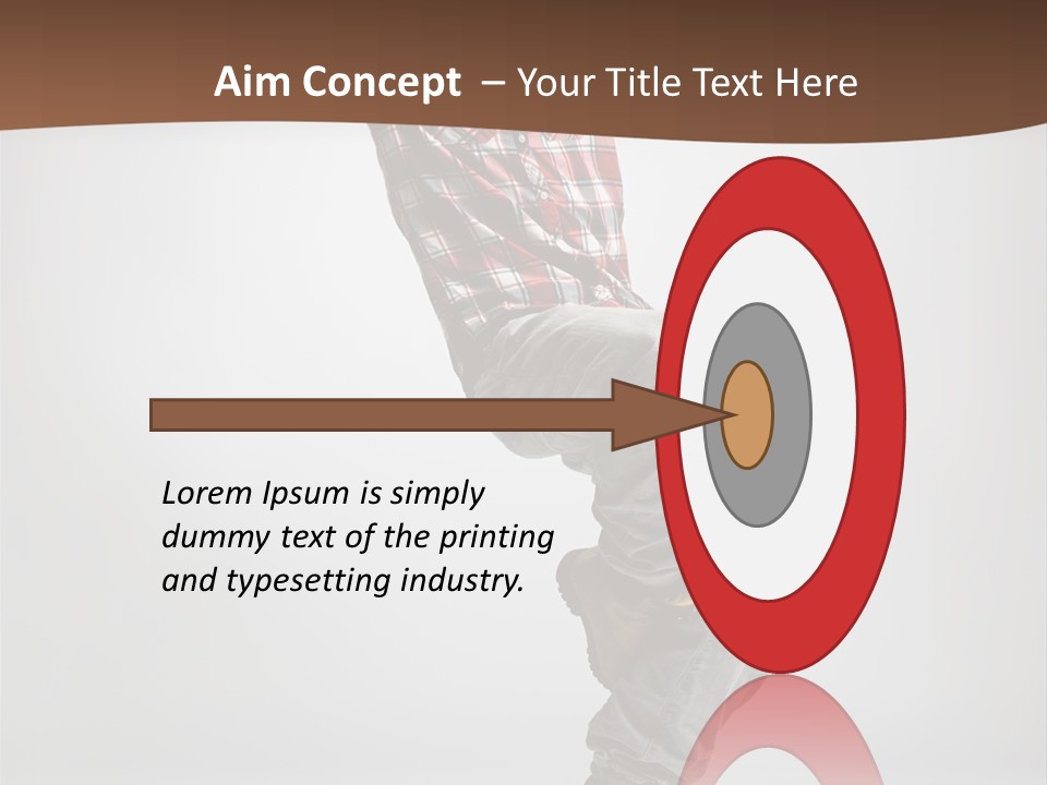 Elegance Performer Posing PowerPoint Template