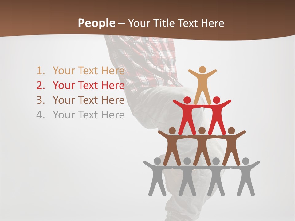 Elegance Performer Posing PowerPoint Template