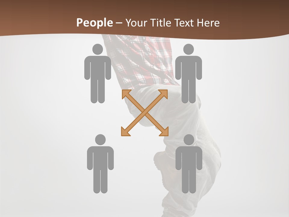 Elegance Performer Posing PowerPoint Template