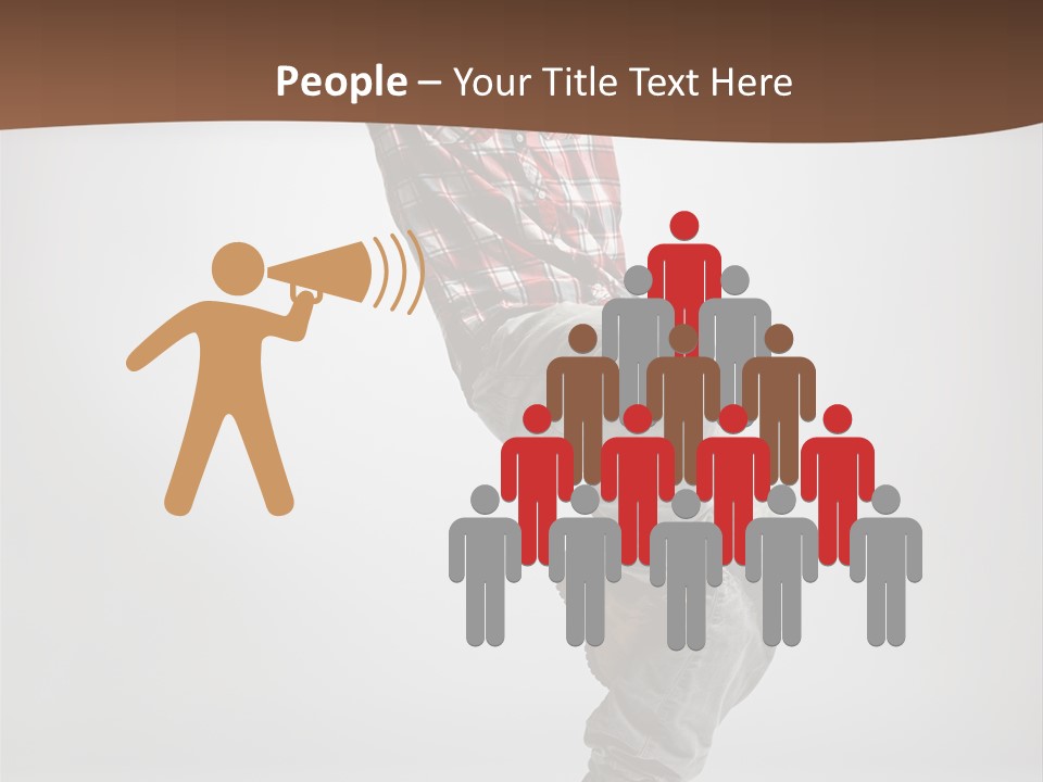 Elegance Performer Posing PowerPoint Template