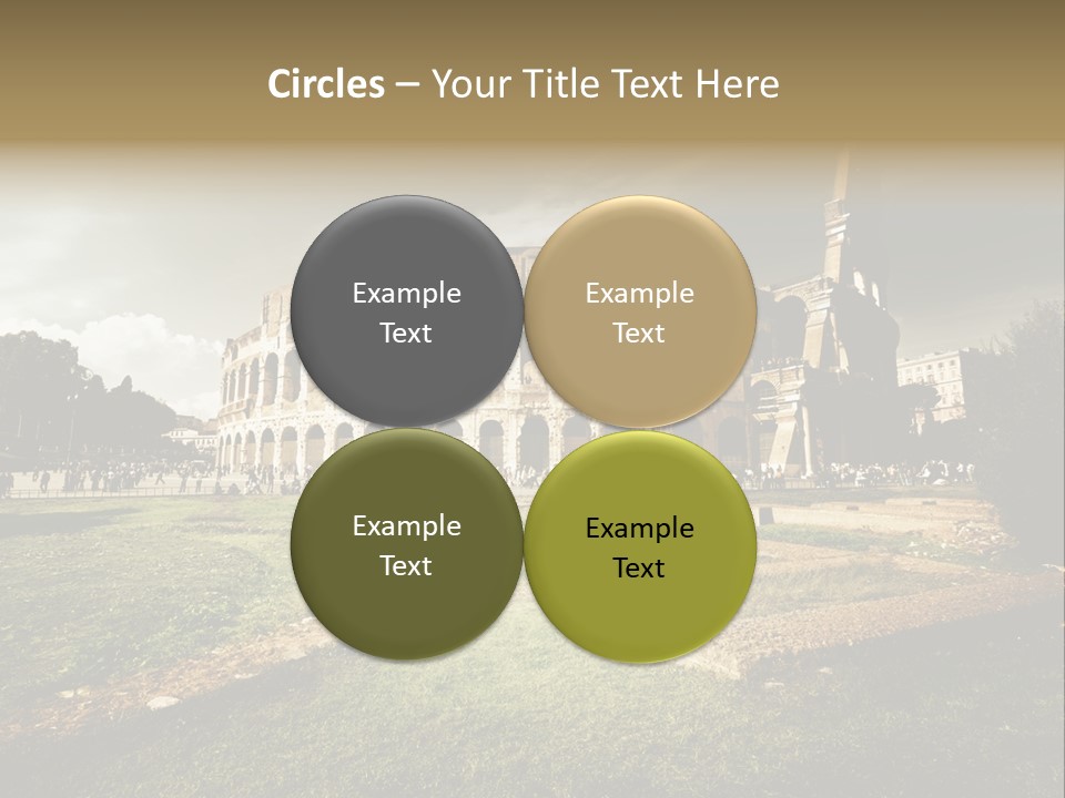 Exterior Stadium Forum PowerPoint Template
