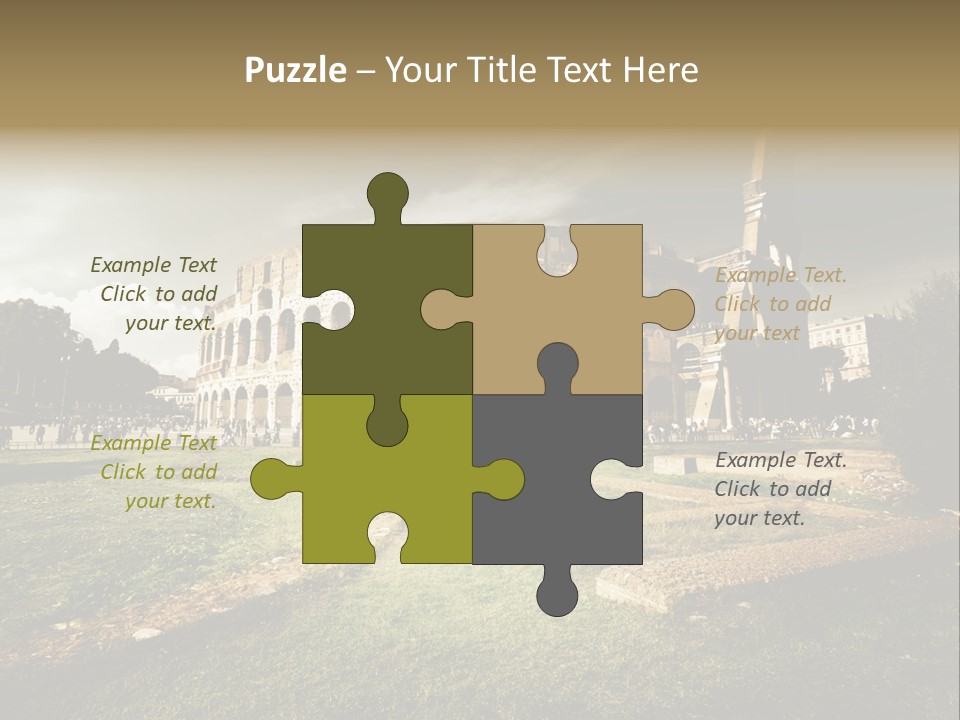 Exterior Stadium Forum PowerPoint Template