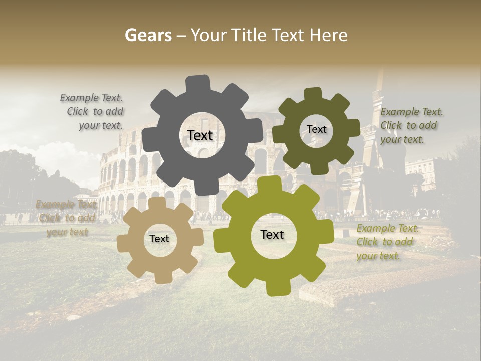 Exterior Stadium Forum PowerPoint Template