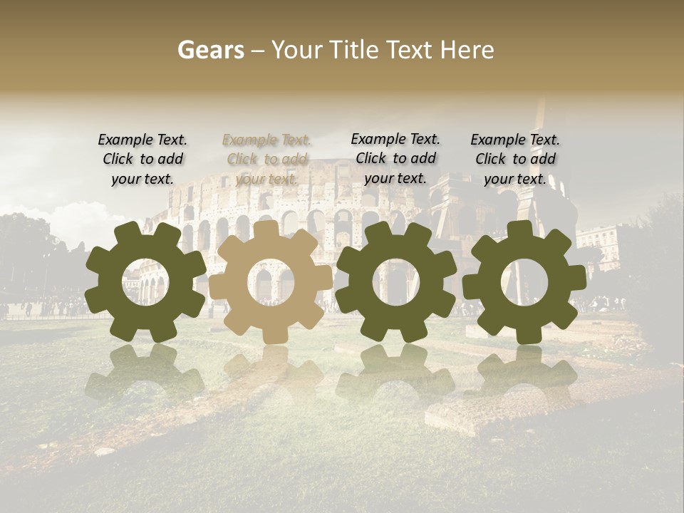 Exterior Stadium Forum PowerPoint Template