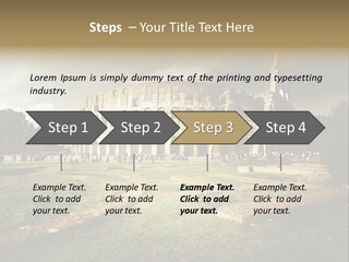 Exterior Stadium Forum PowerPoint Template