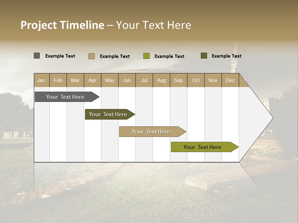 Exterior Stadium Forum PowerPoint Template