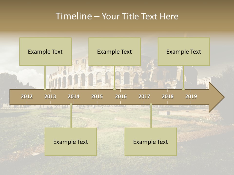 Exterior Stadium Forum PowerPoint Template