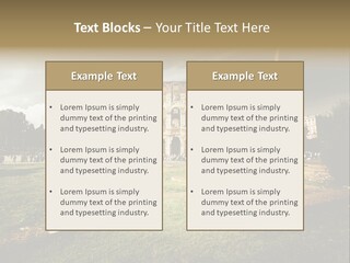 Exterior Stadium Forum PowerPoint Template
