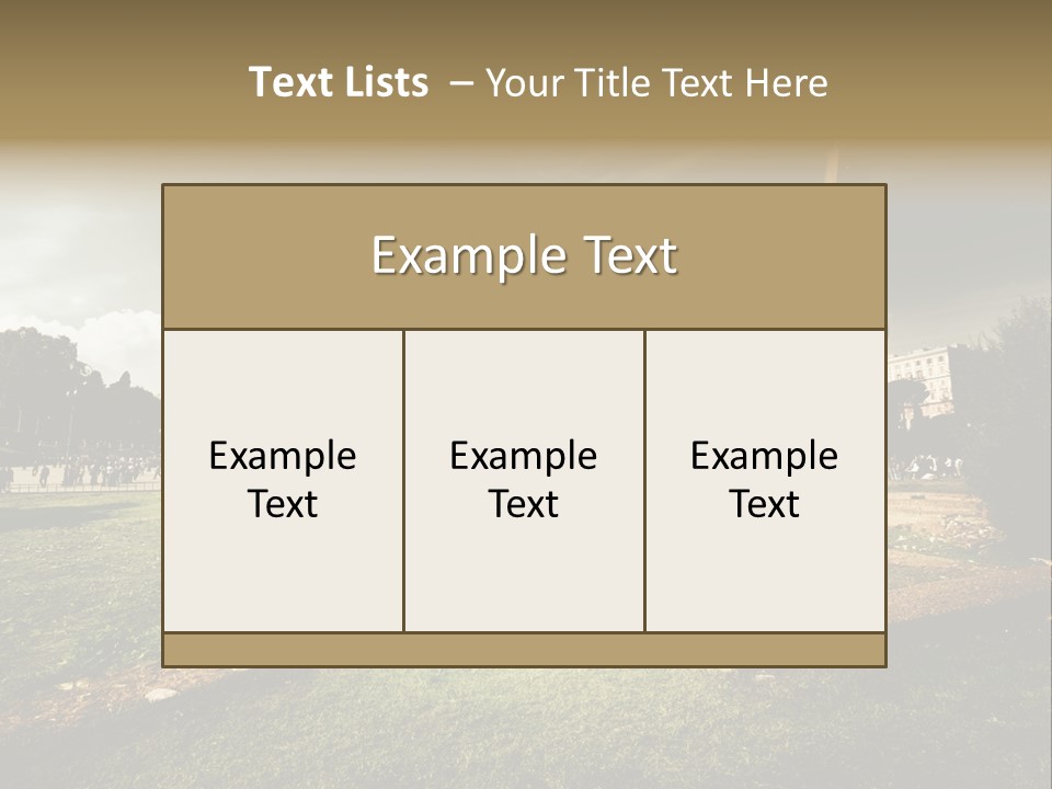 Exterior Stadium Forum PowerPoint Template