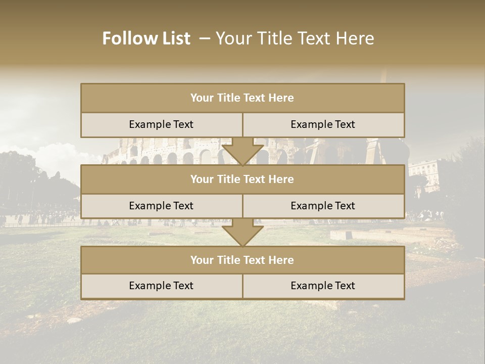 Exterior Stadium Forum PowerPoint Template