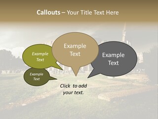 Exterior Stadium Forum PowerPoint Template