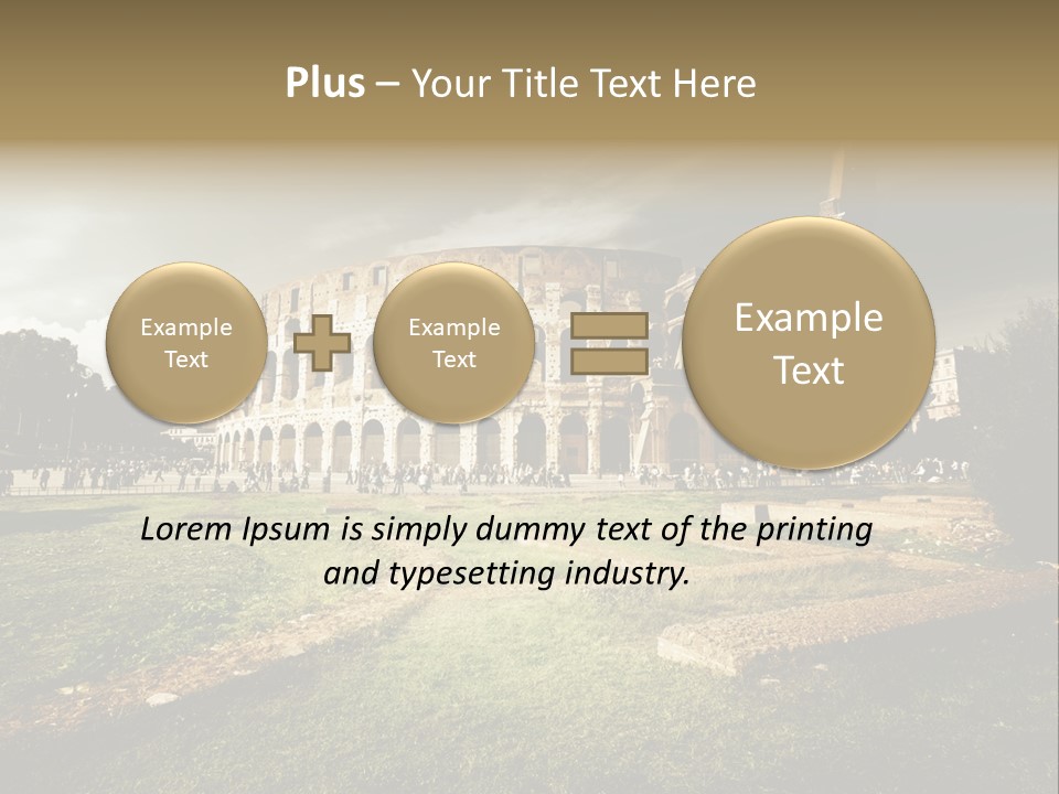Exterior Stadium Forum PowerPoint Template