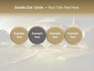 Exterior Stadium Forum PowerPoint Template