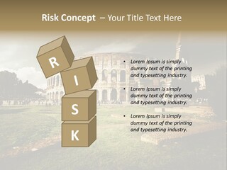 Exterior Stadium Forum PowerPoint Template